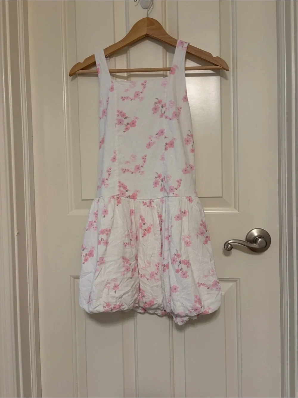 abercrombie kids White Dress with Pink Floral Print